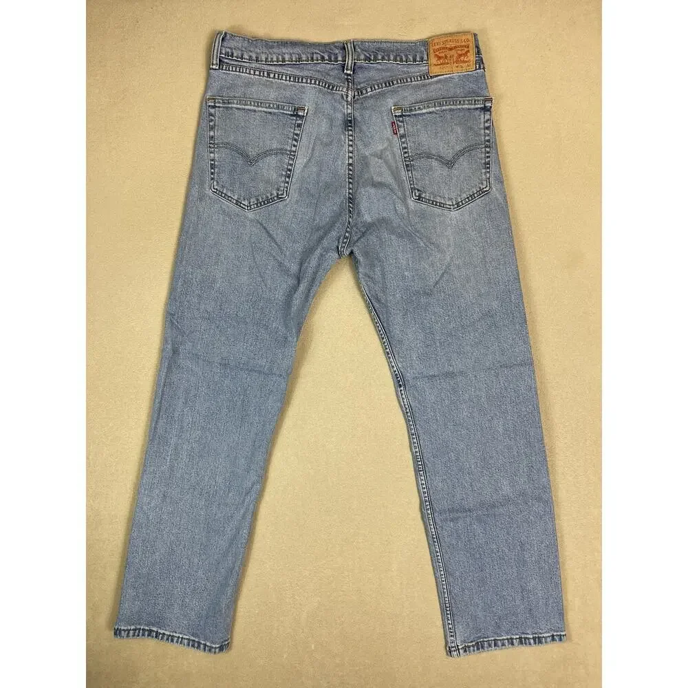 Levis 505 Jeans Mens 36x30 Blue Straight Leg Regular‎ Mid Rise Zip Fly Denim